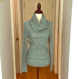 Banana republic small cowl cable knit sweater.